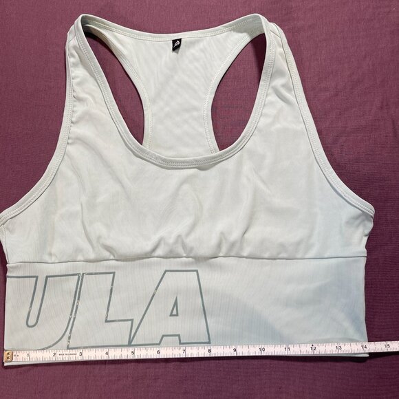P'tula Bree crop top - cropped racerback tank in light mint green - size large - Picture 3 of 7